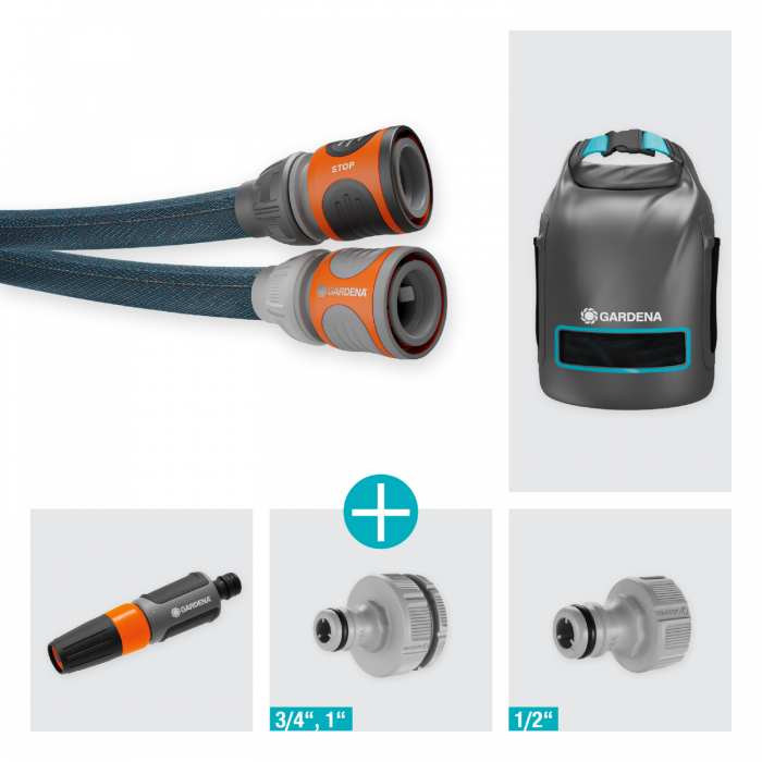 Текстильний шланг Gardena Liano Xtreme Set 13 мм (1/2"), 15 м (18468-20)