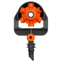 Мікродощувач Gardena Micro-Drip-System секторний 6-позиційний, 2 шт (01396-29)
