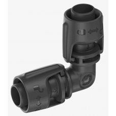 З'єднувач L-подібний Gardena Micro-Drip-System Quick & Easy для шлангів 13 мм, 2 шт (13202-20)