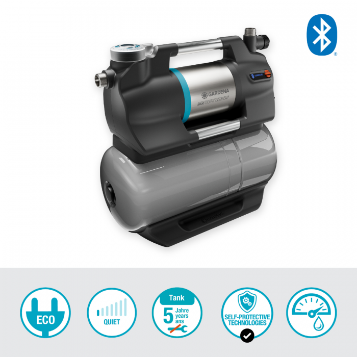 Насосна станція автоматична Gardena 5600 SilentComfort Bluetooth® (09067-20)