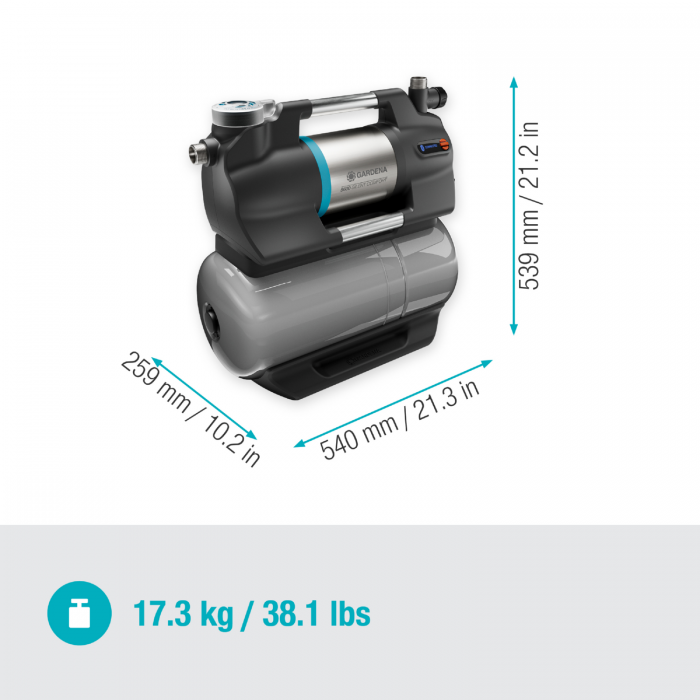 Насосна станція автоматична Gardena 5600 SilentComfort Bluetooth® (09067-20)