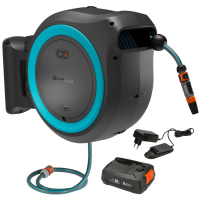 Котушка зі шлангом акумуляторна Gardena PowerRoll XL Automatic P4A Set 35 м (18640-20)