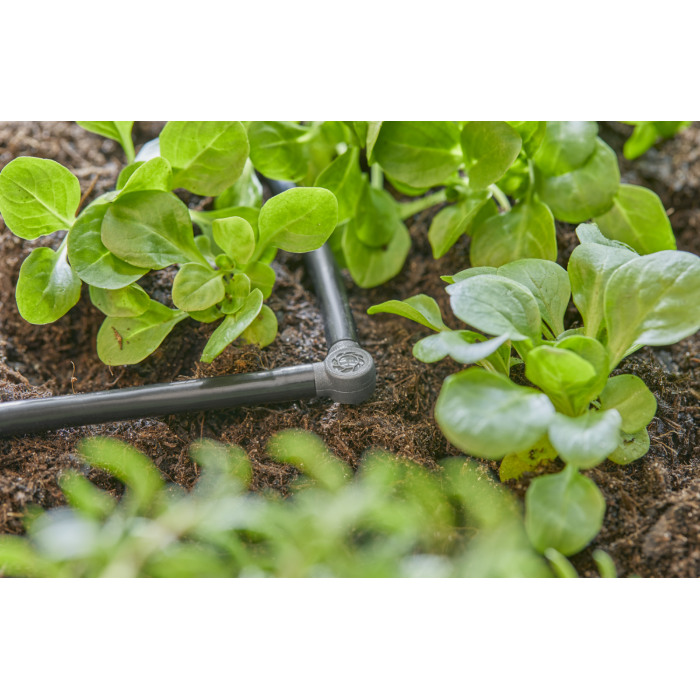 З'єднувач L-подібний Gardena Micro-Drip-System для шлангів 4,6 мм, 10 шт (13212-20)