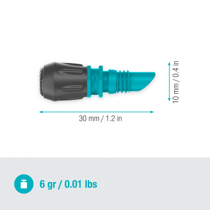 Мікронасадка Gardena Micro-Drip-System розпилююча до 1 м, 5 шт (13323-20)
