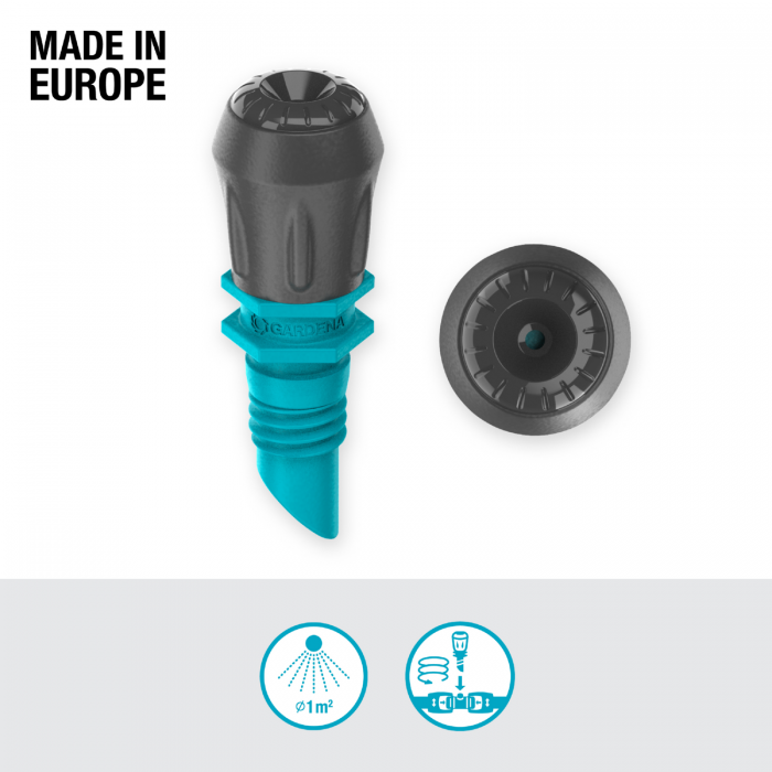 Мікронасадка Gardena Micro-Drip-System розпилююча до 1 м, 5 шт (13323-20)