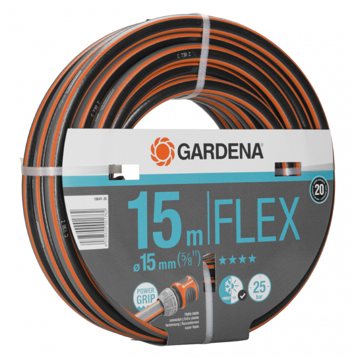Шланг Gardena Flex 15 мм (5/8"), 15 м, 25 бар (18041-26)
