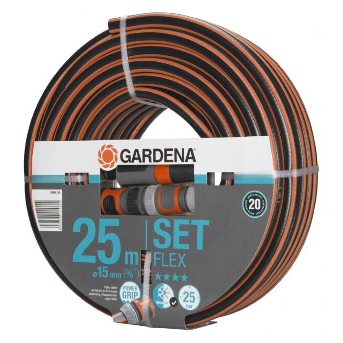 Шланг Gardena Flex Set 15 мм (5/8"), 25 м, 25 бар (18046-26)