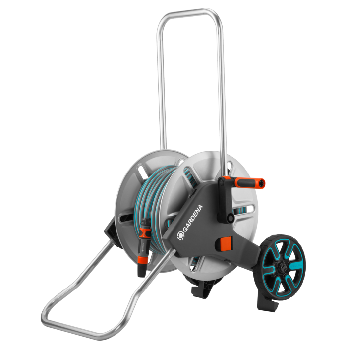 Візок для шланга Gardena CleverRoll M Metal Set з комплектом для поливу (18542-20)