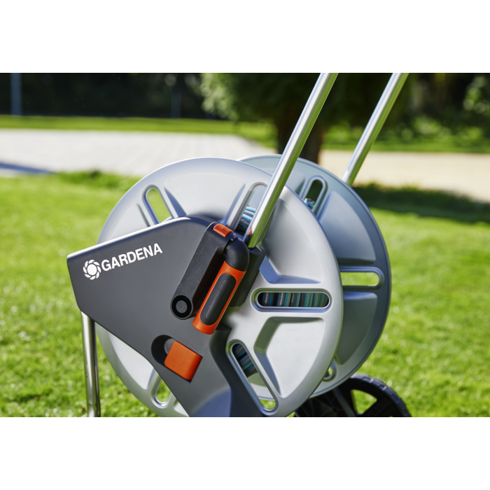 Візок для шланга Gardena CleverRoll M Metal Set з комплектом для поливу (18542-20)