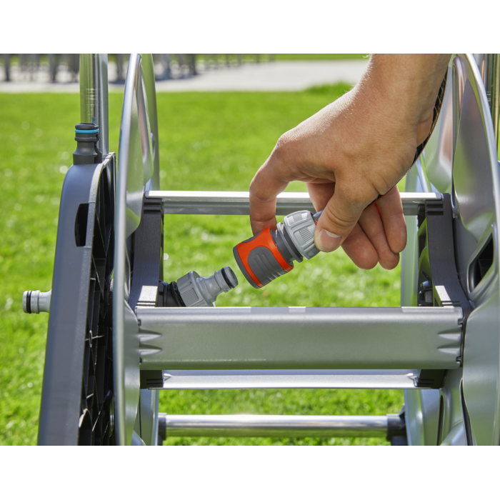 Візок для шланга Gardena CleverRoll M Metal Set з комплектом для поливу (18542-20)