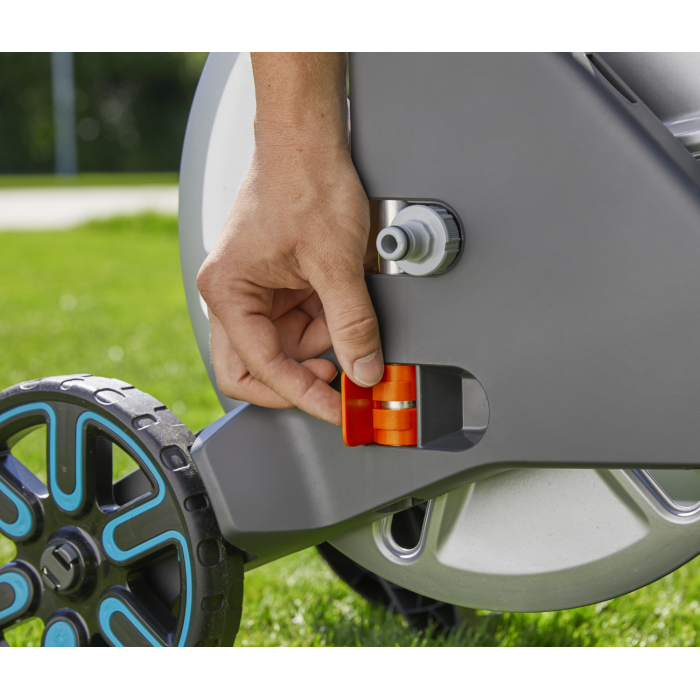 Візок для шланга Gardena CleverRoll M Metal Set з комплектом для поливу (18542-20)
