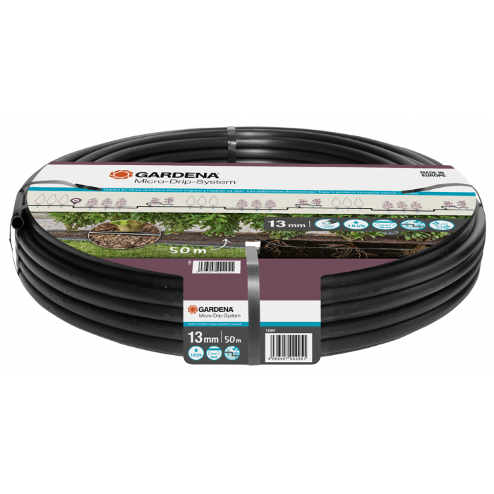 Шланг капельного поливу Gardena Micro-Drip-System для рядного поливу 50 м, 1.6 л/год (13504-20)