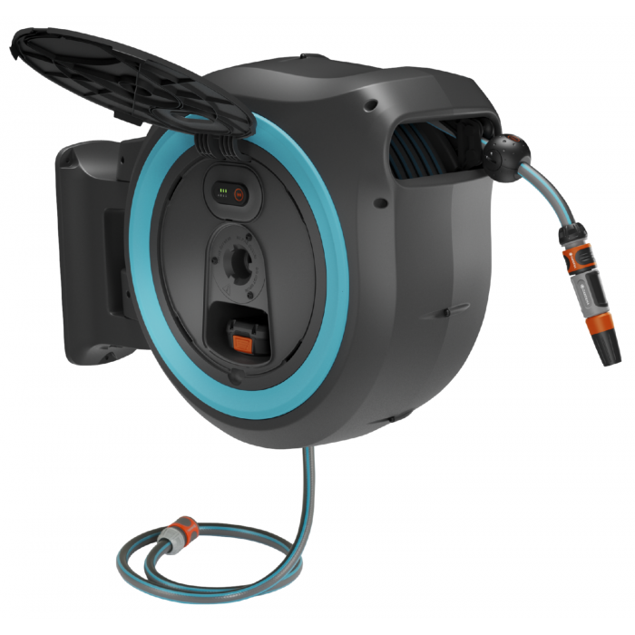 Котушка зі шлангом акумуляторна Gardena PowerRoll XXL Automatic P4A Solo 40 м (18645-55)