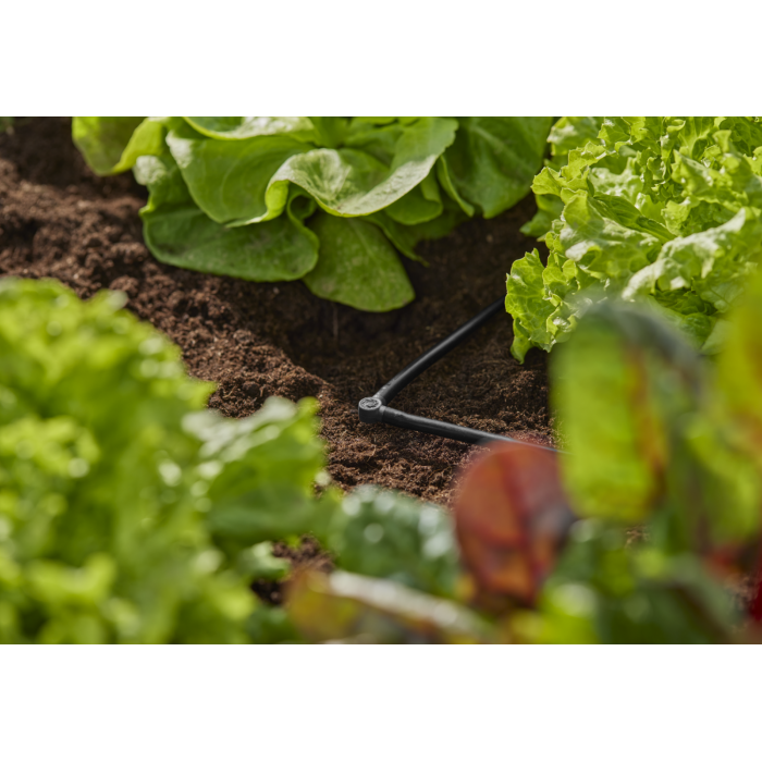 З'єднувач L-подібний Gardena Micro-Drip-System для шлангів 4,6 мм, 10 шт (13212-20)