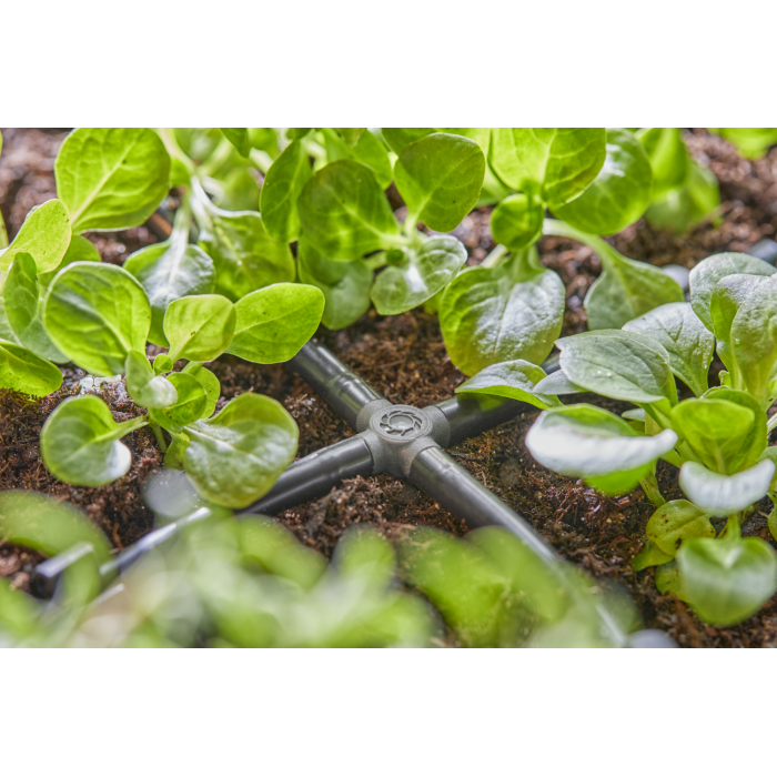 З'єднувач хрестоподібний Gardena Micro-Drip-System для шлангів 4,6 мм, 10 шт (13214-20)