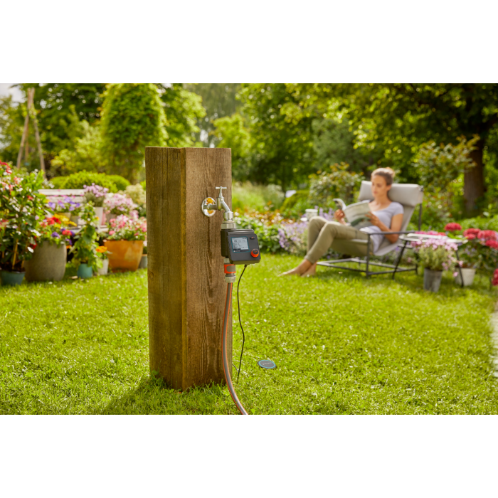 Таймер подачі води Gardena Select + датчик вологості грунту, Unicef (01869-34)