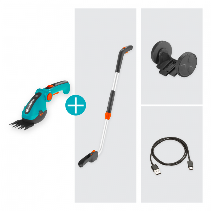 Ножиці для газонів акумуляторні Gardena ComfortCut Li Set USB-C (09889-20)