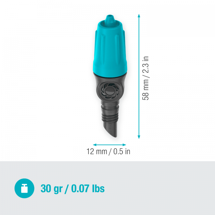 Крапельниця Gardena Micro-Drip-System кінцева 0-15 л/год, 10 шт (13305-20)
