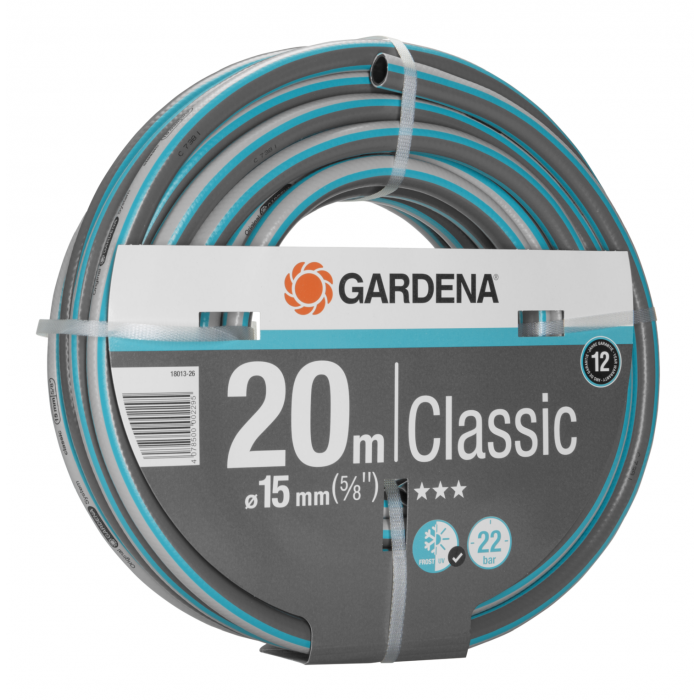 Шланг Gardena Classic 15 мм (5/8"), 20 м, 22 бар (18013-26)