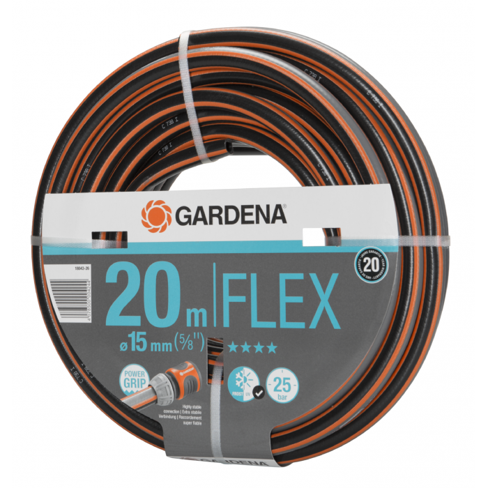 Шланг Gardena Flex 15 мм (5/8"), 20 м, 25 бар (18043-26)