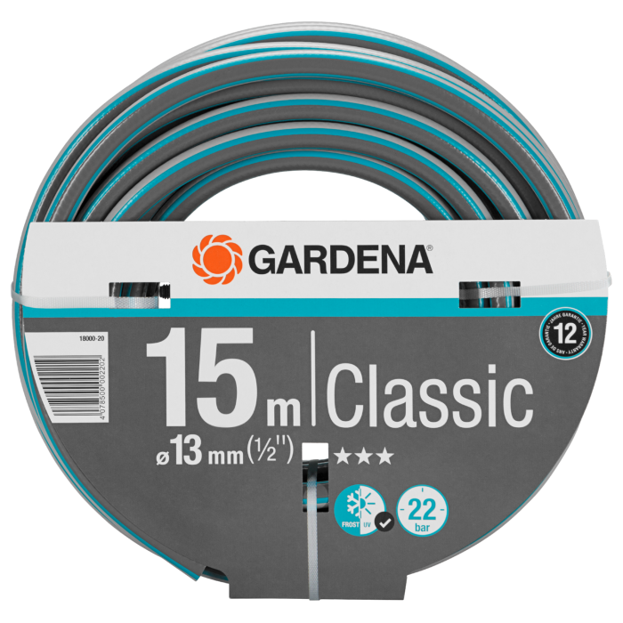 Шланг Gardena Classic 13 мм (1/2"), 15 м (18000-20)