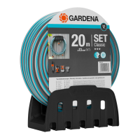 Шланг з кронштейном і комплектом для поливу Gardena Classic 13 мм (1/2 "), 20 м Set (18005-50)