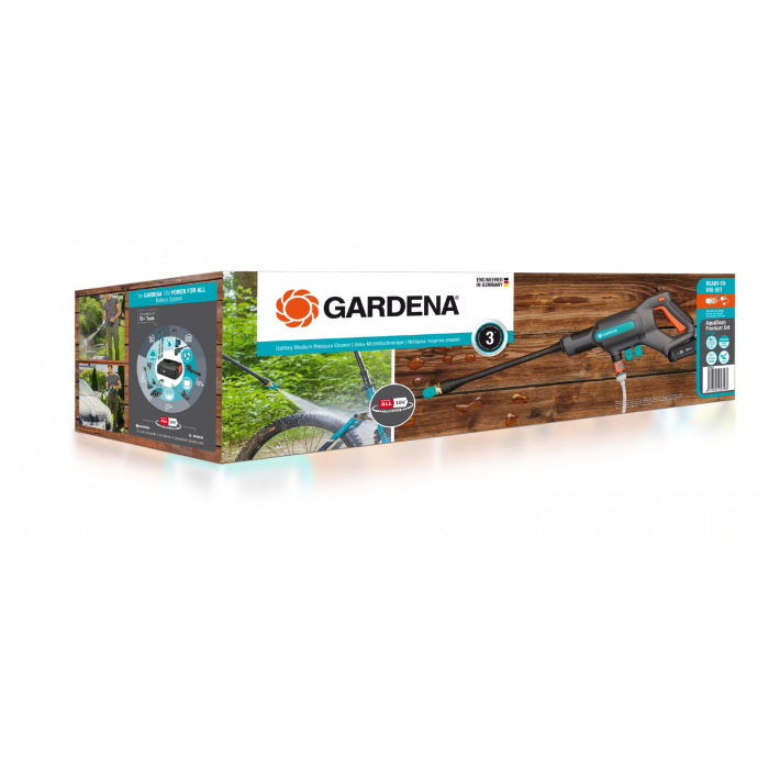 Акумуляторна мінімийка Gardena AquaClean 24/18V P4A Premium Set (14800-31)