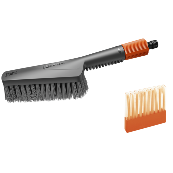 Щітка ручна для водяного очищення Gardena Cleansystem S Set, м'яка (18860-20) Щітка ручна для водяного очищення Gardena Cleansystem S Set, м'яка (18860-20)