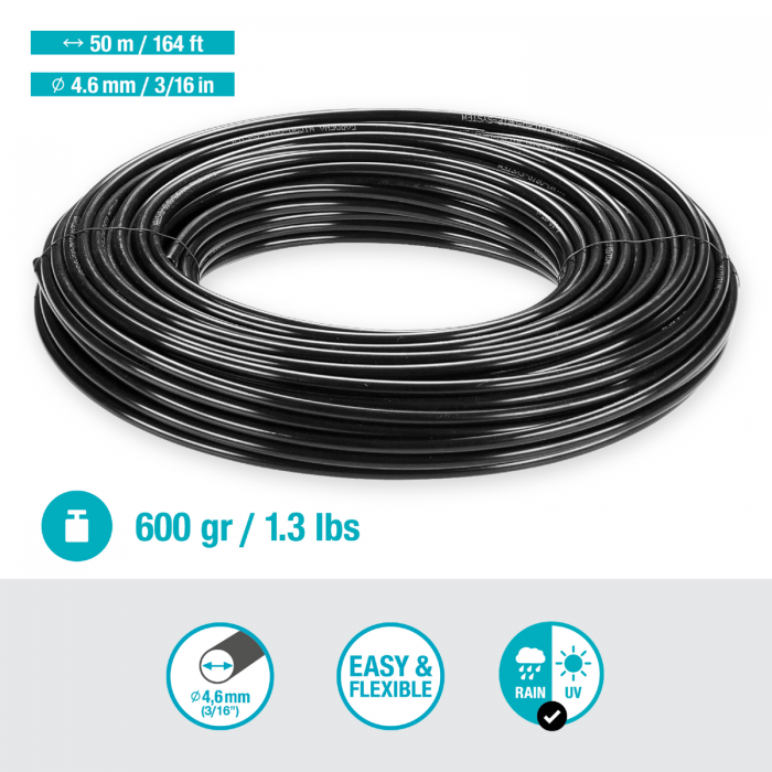Шланг подаючий Gardena Micro-Drip-System 4,6 мм, 50 м (01348-20)