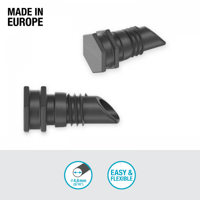 Заглушка Gardena Micro-Drip-System для шлангів 4,6 мм 3/16", 10 шт (13215-20)