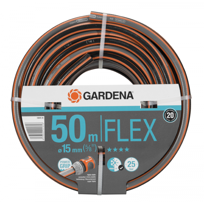 Шланг Gardena Flex 15 мм (5/8"), 50 м, 25 бар (18049-26)