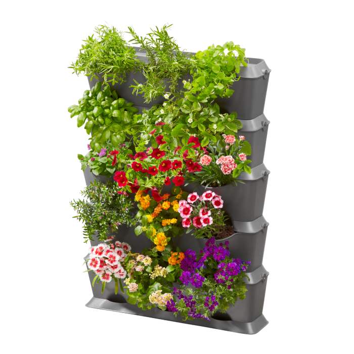 Комплект горщиків для мікрокраплинної поливу Gardena Micro-Drip-System NatureUp Set 5 Vertical з комплектом для поливу (13151-20)
