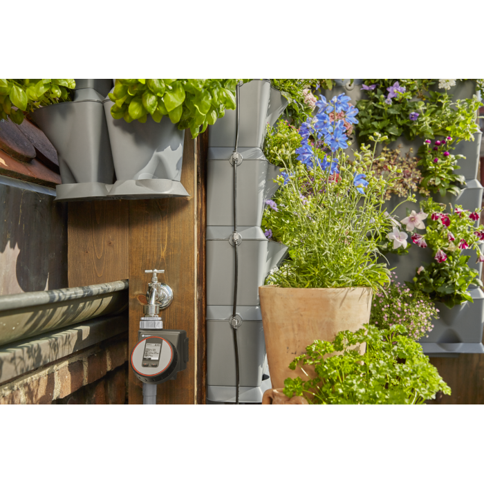 Комплект горщиків для мікрокраплинної поливу Gardena Micro-Drip-System NatureUp Set 5 Vertical з комплектом для поливу (13151-20)