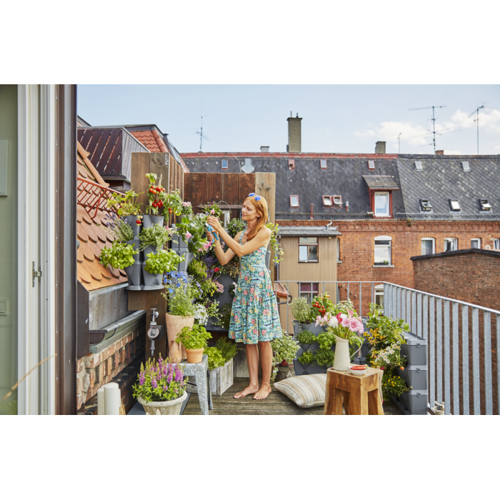 Комплект горщиків для мікрокраплинної поливу Gardena Micro-Drip-System NatureUp Set 5 Vertical з комплектом для поливу (13151-20)