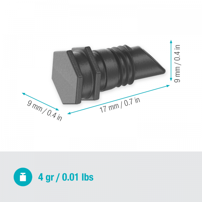 Заглушка Gardena Micro-Drip-System для шлангів 4,6 мм 3/16", 10 шт (13215-20)
