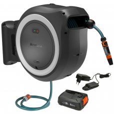 Котушка зі шлангом акумуляторна Gardena PowerRoll XL Automatic P4A Set 35 м (18642-20)