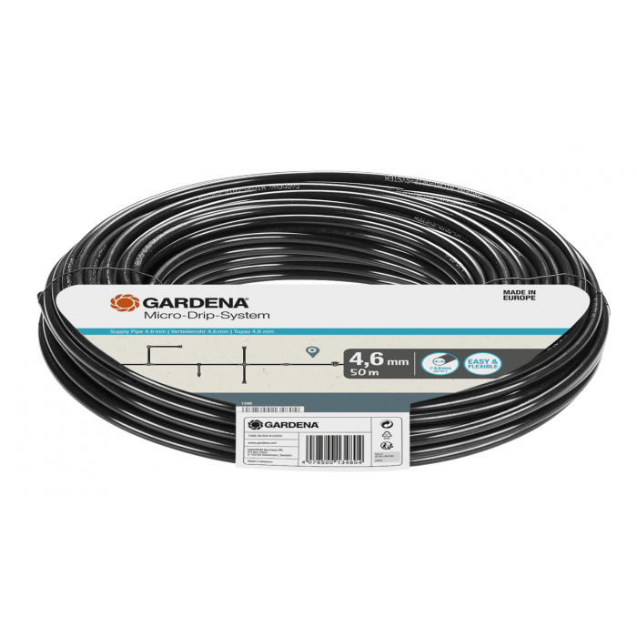 Шланг подаючий Gardena Micro-Drip-System 4,6 мм, 50 м (01348-20)