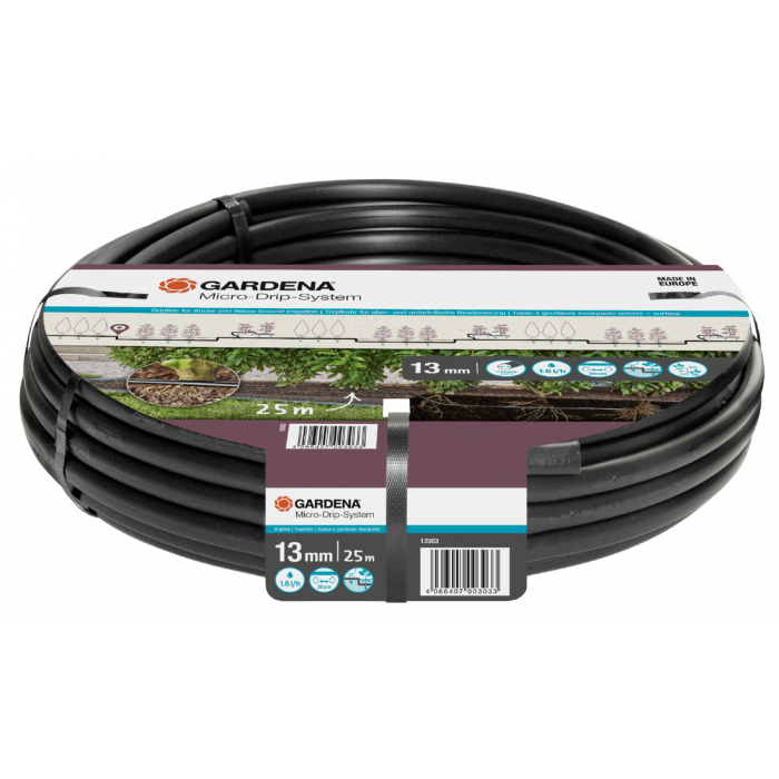 Шланг капельного поливу Gardena Micro-Drip-System для рядного поливу 25 м, 1.6 л/год (13503-20)