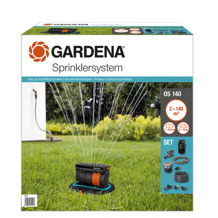 Набір для поливу Gardena з дощовачем OS 140 (08221-20)