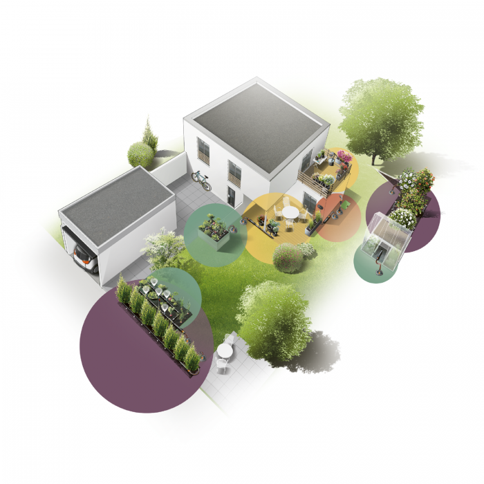 Комплект поливу Gardena Micro-Drip-System для рядного поливу 25 м, 1.6 л/год (13500-20)
