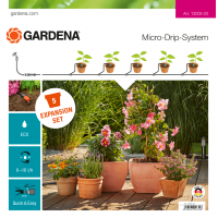 Комплект для розширення мікрокрапельного поливу Gardena Micro-Drip-System на 5 горщиків (13005-20)