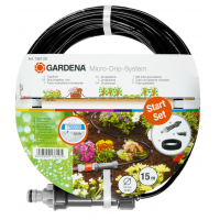Комплект мікрокрапельного поливу Gardena Micro-Drip-System для рядного поливу 15 м, 1.5 л/час (01361-37)