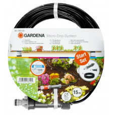 Комплект мікрокрапельного поливу Gardena Micro-Drip-System для рядного поливу 15 м, 1.5 л/час (01361-37)
