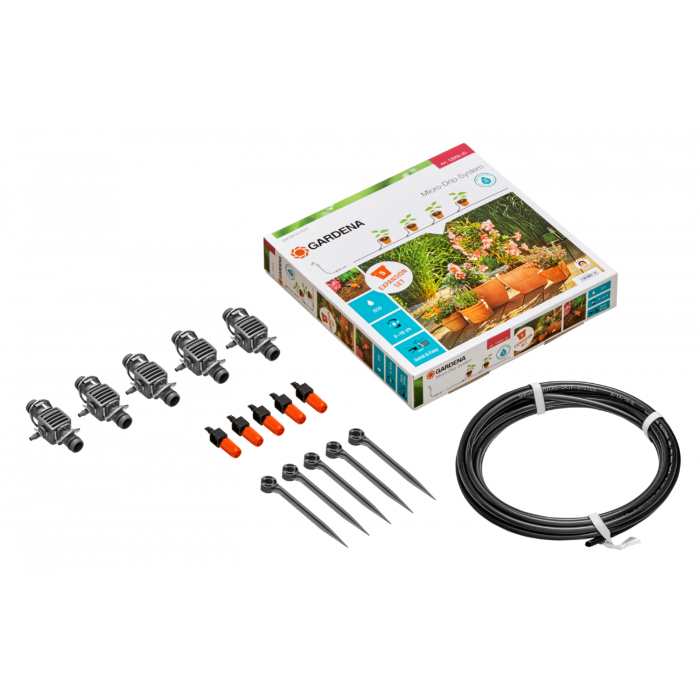Комплект для розширення мікрокрапельного поливу Gardena Micro-Drip-System на 5 горщиків (13005-20)