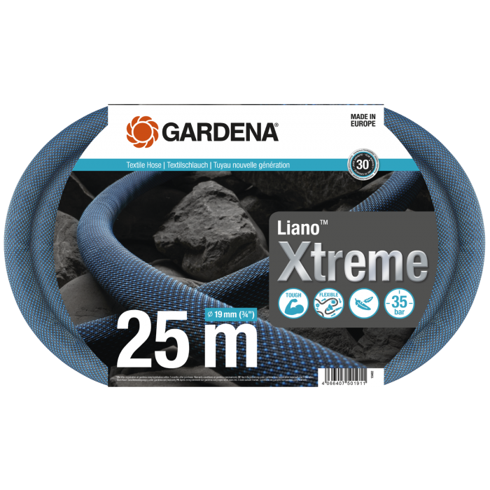 Текстильний шланг Gardena Liano Xtreme 19 мм (3/4"), 25 м (18482-20)