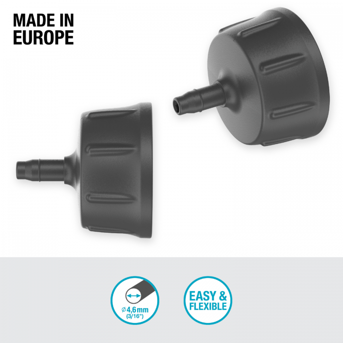 Штуцер 26,5 мм 3/4 Gardena Micro-Drip-System для шлангів 4.6 мм, 1 шт (13224-20)