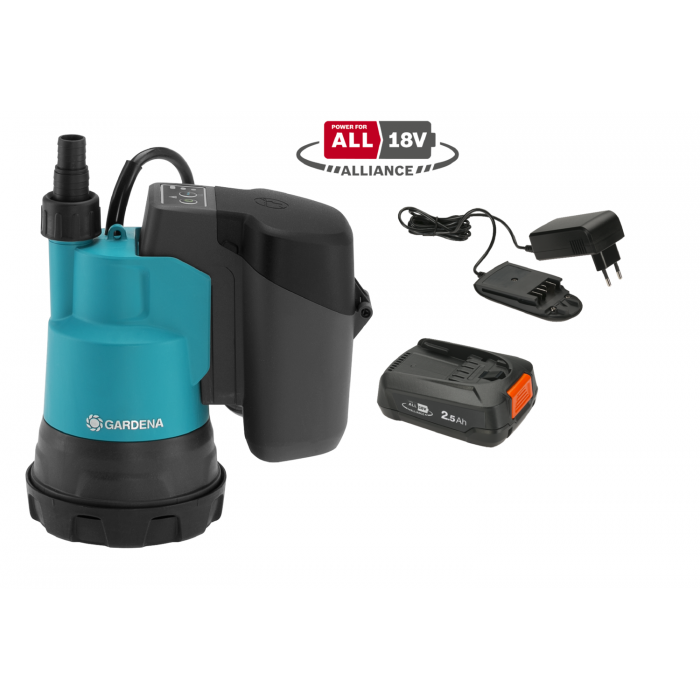 Акумуляторний насос для чистої води Gardena 2000/2 18V P4A Set (14600-20)