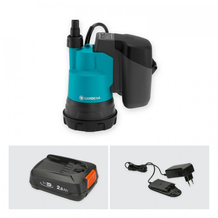 Акумуляторний насос для чистої води Gardena 2000/2 18V P4A Set (14600-20)