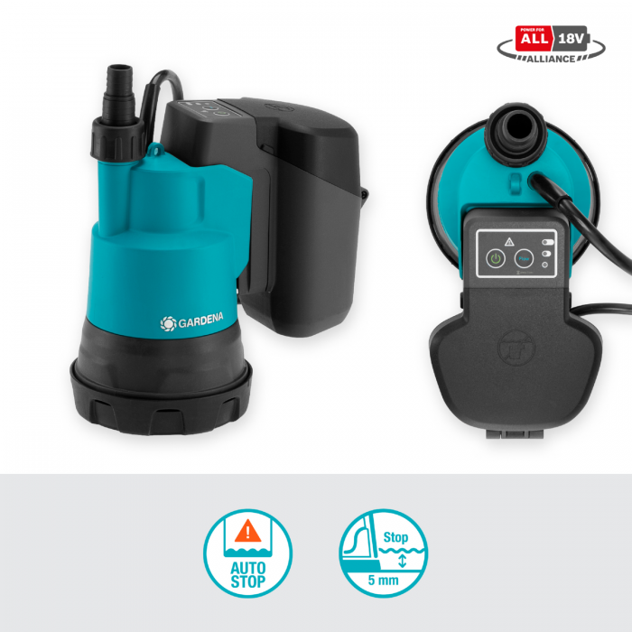 Акумуляторний насос для чистої води Gardena 2000/2 18V P4A Set (14600-20)