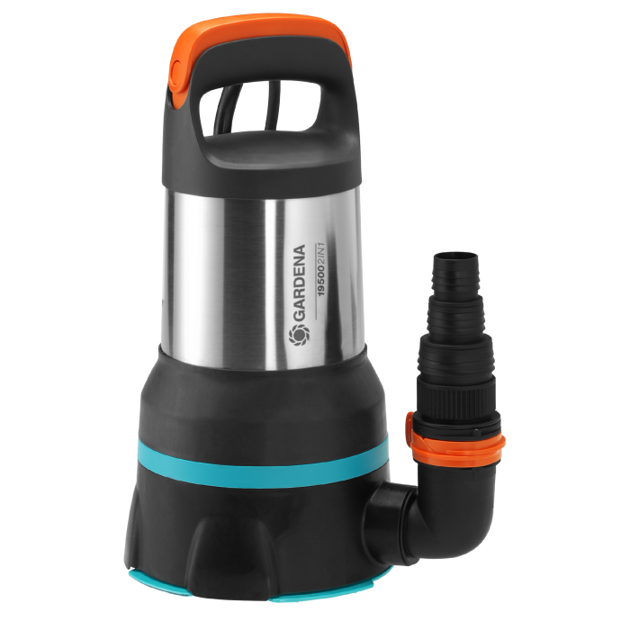 Насос дренажний чистої/брудної води Gardena 19500 Aquasensor LED 2-в-1 (09049-20)